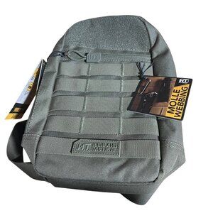 Highland Tactical Barrage MOLLE Shoulder Bag With Multiple Pockets Dark Green